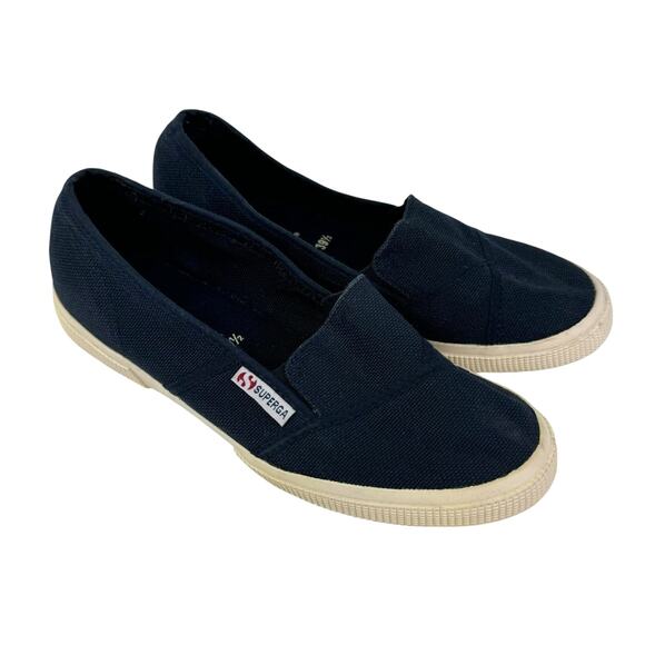 Superga Women's Navy Blue A Line Slide Slip On Casual Everyday Sneakers - Picture 5 of 11